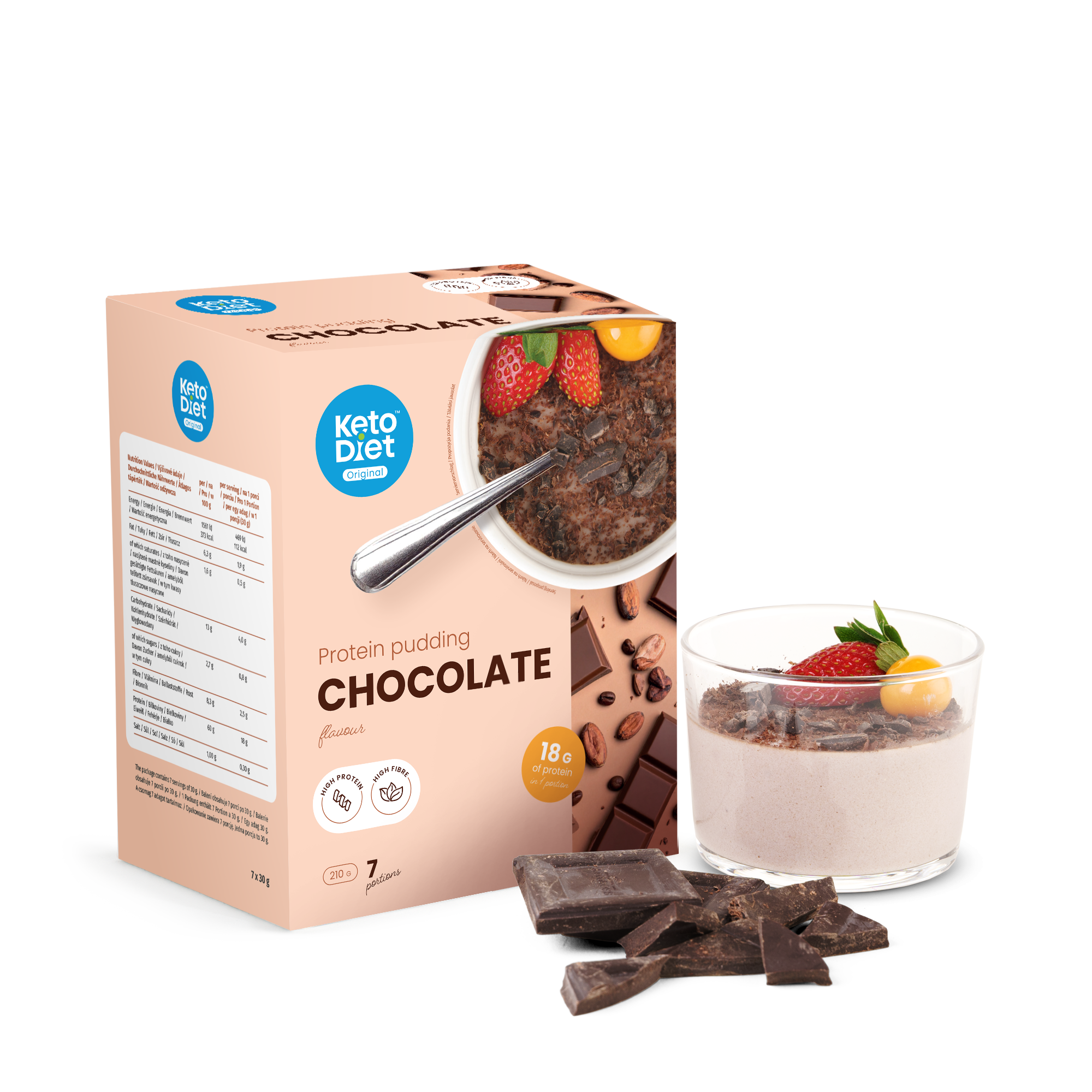 Proteinový pudink - příchuť čokoláda (7 porcí)