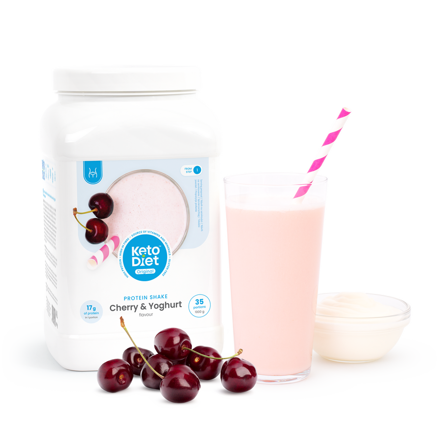 Proteínový nápoj – príchuť višňa a jogurt