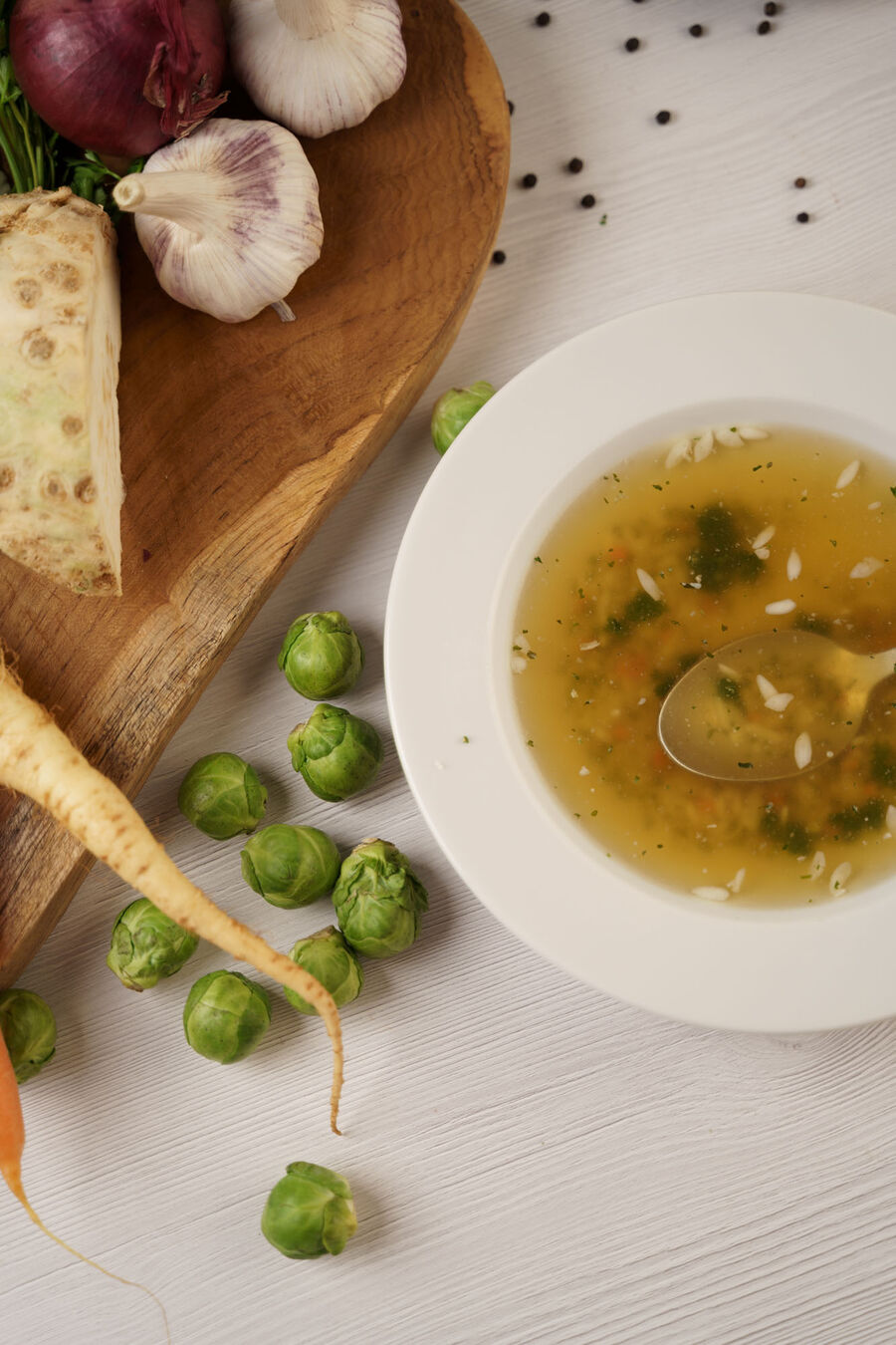 Proteinová polévka – kuřecí s rýží