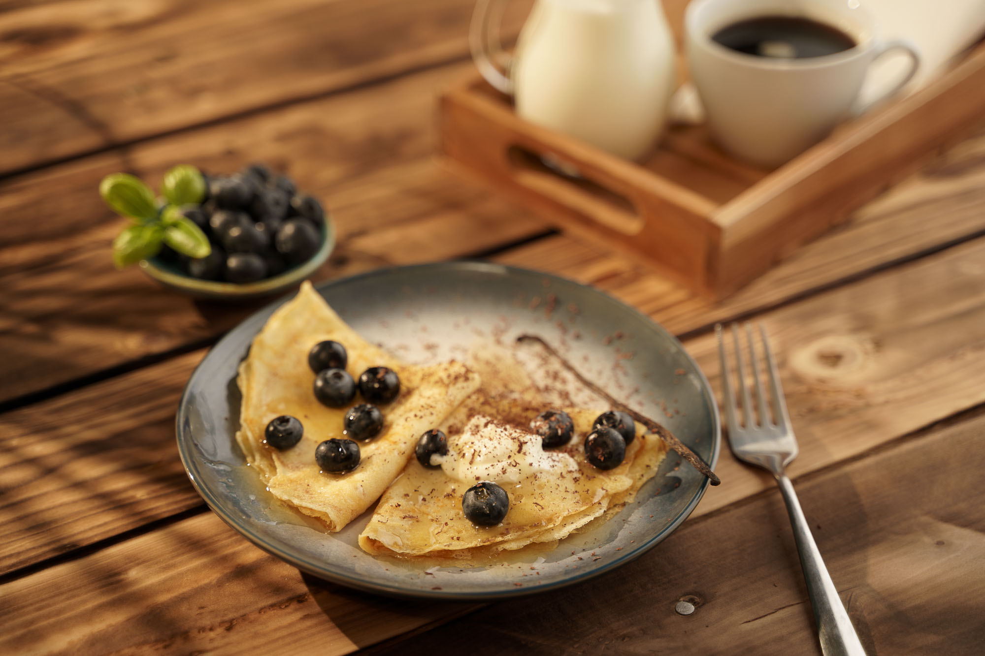 Palačinky s vanilkovou příchutí