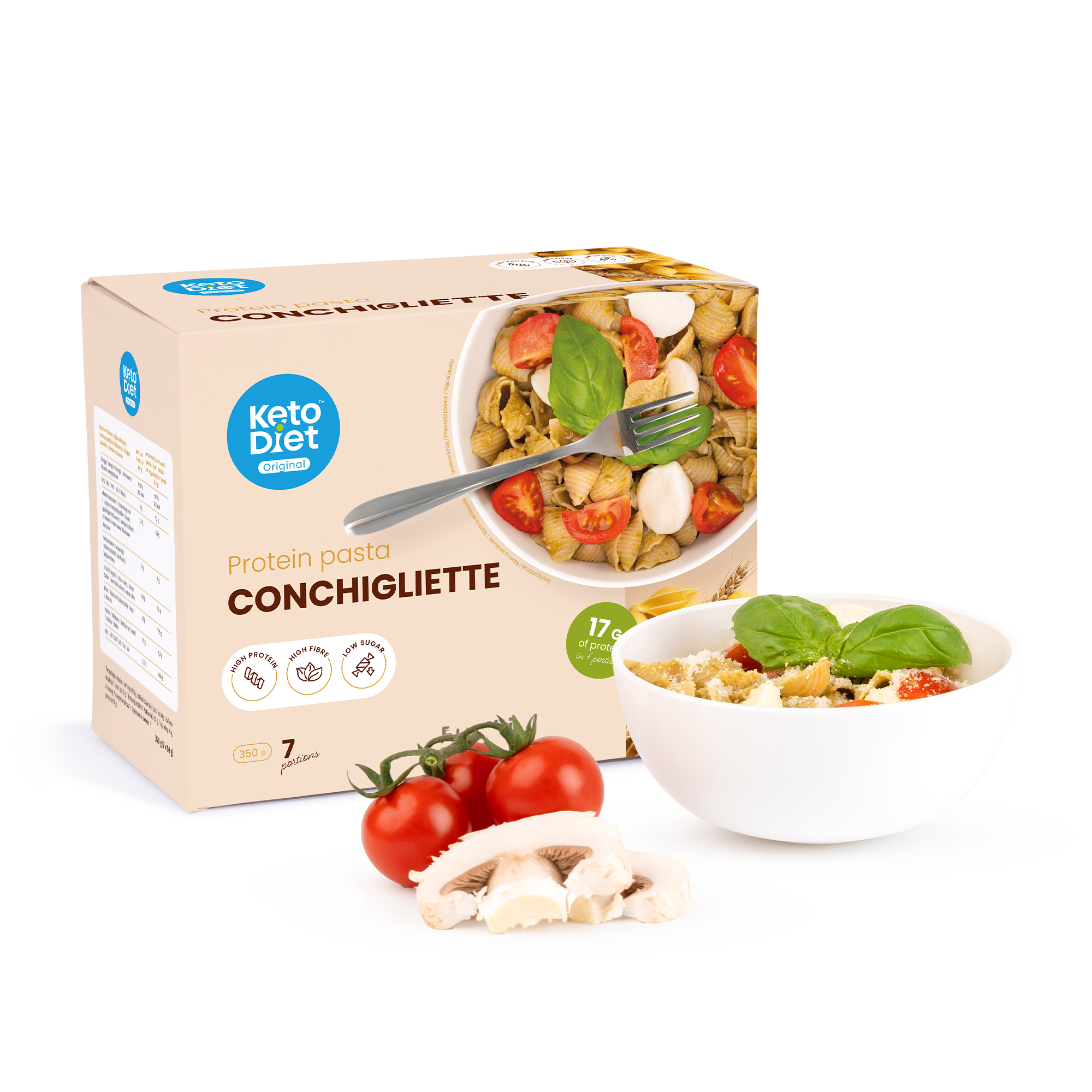 Proteinové těstoviny – Conchigliette (7 porcí)
