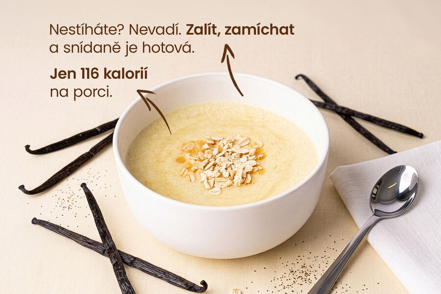 Proteinová kaše KetoDiet – příchuť vanilka (7 porcí)