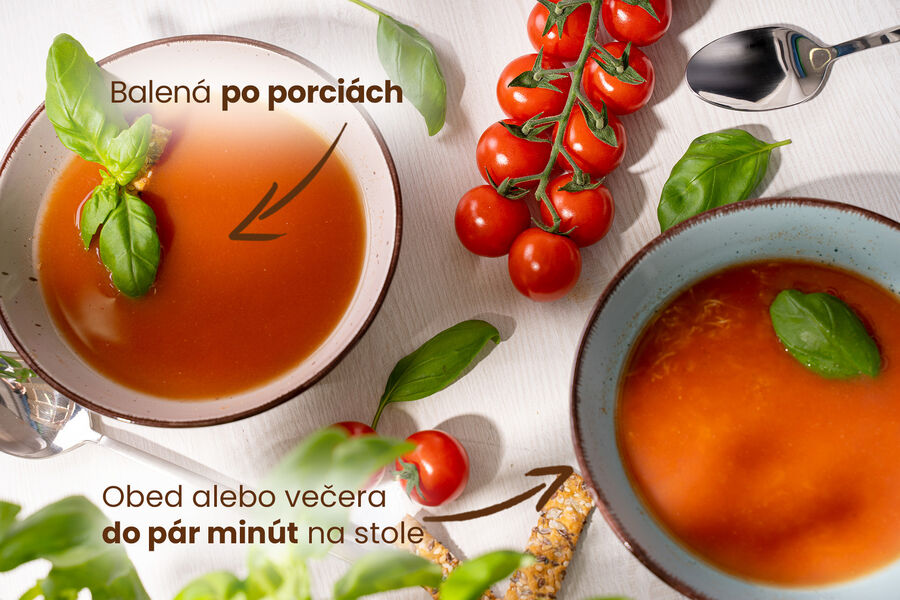 Proteínová polievka – paradajková s rezancami