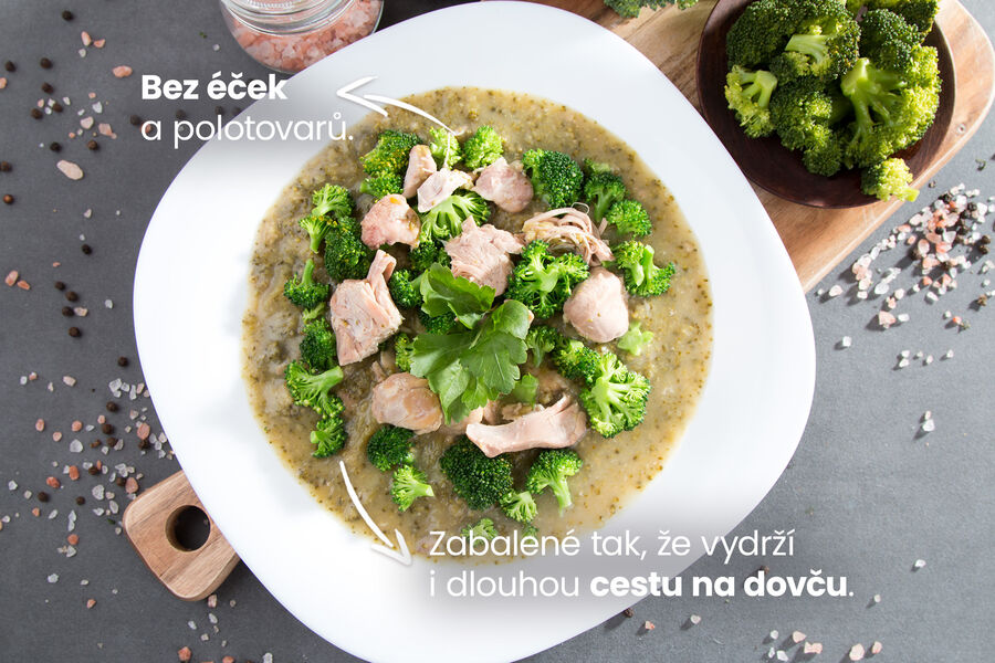 Hotové jídlo – kuře s brokolicí