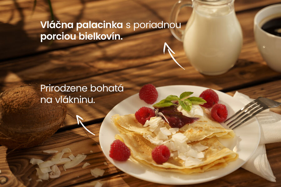 Proteínová palacinka – príchuť kokos