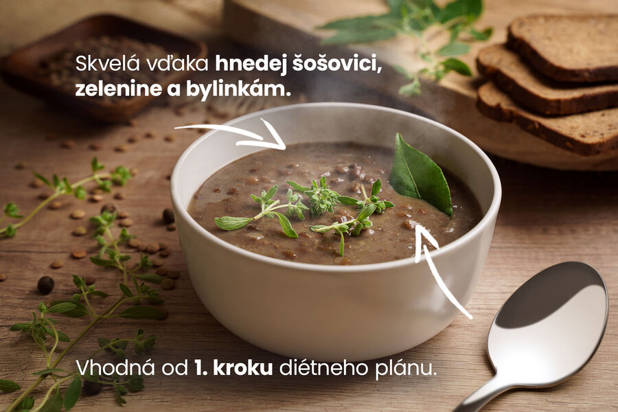 Proteínová polievka – šošovicová