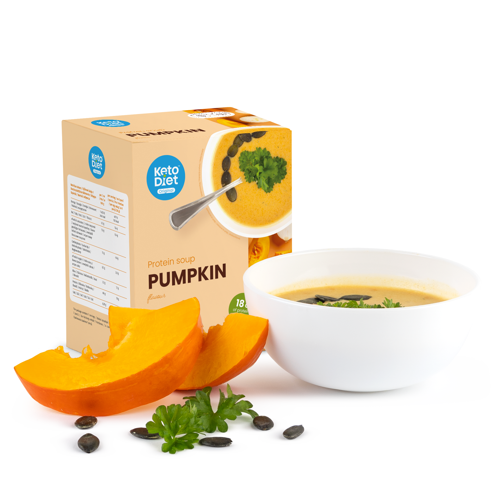 Proteinová polévka - příchuť dýňová (7 porcí)