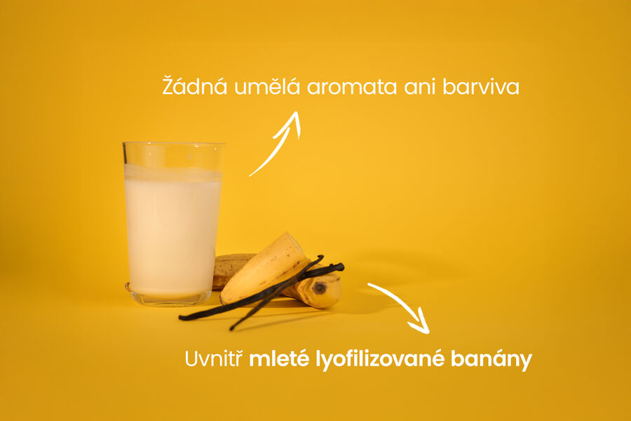 Proteinový nápoj – příchuť banán a vanilka