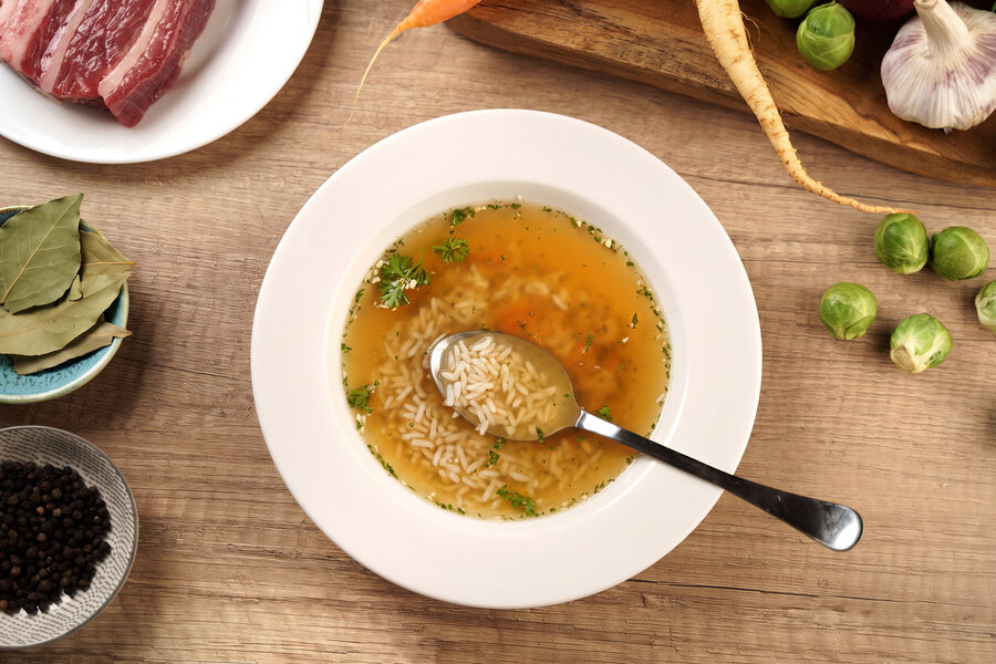 Proteinová polévka KetoDiet – hovězí s rýží (7 porcí)