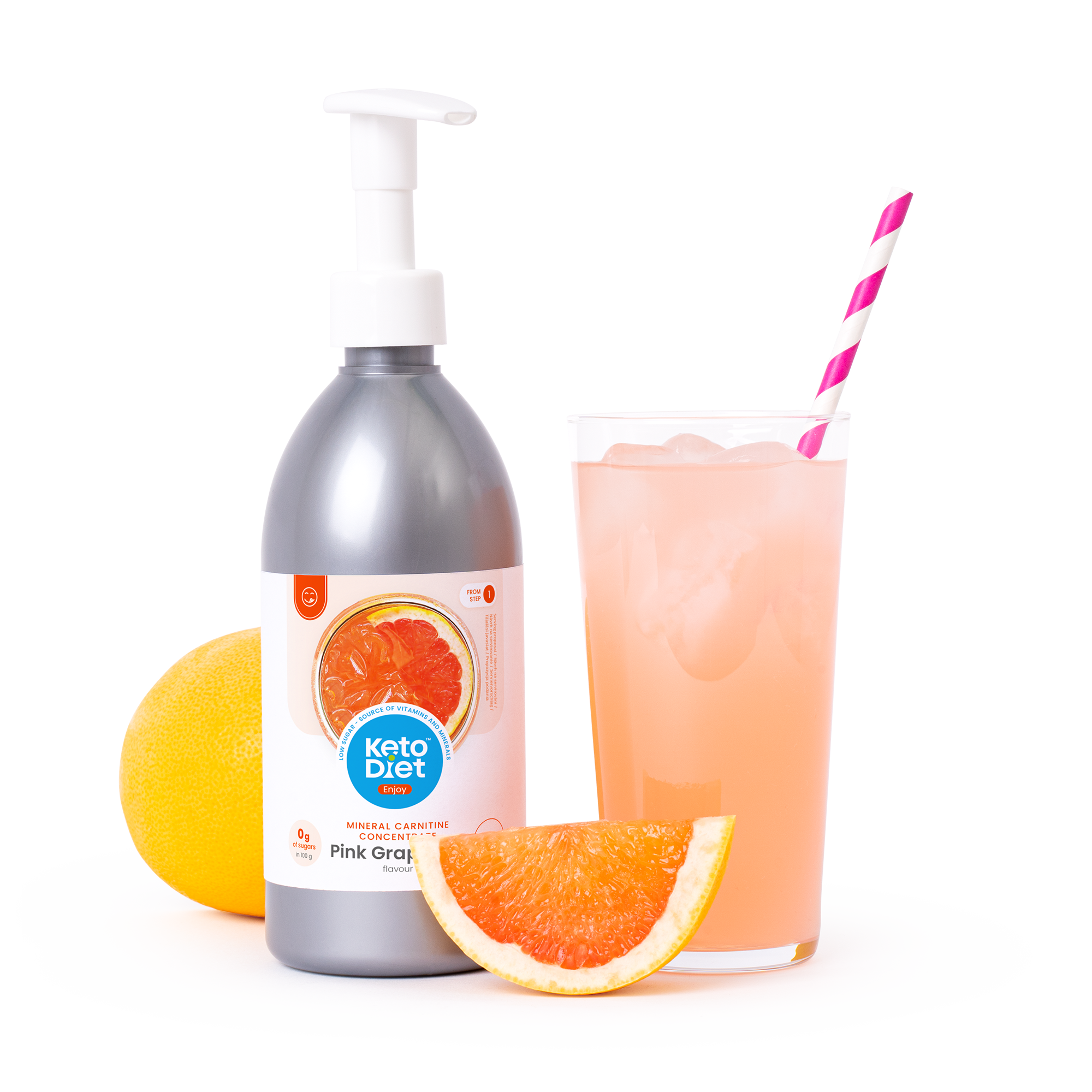 Nápojový koncentrát – příchuť pink grep (500 ml)