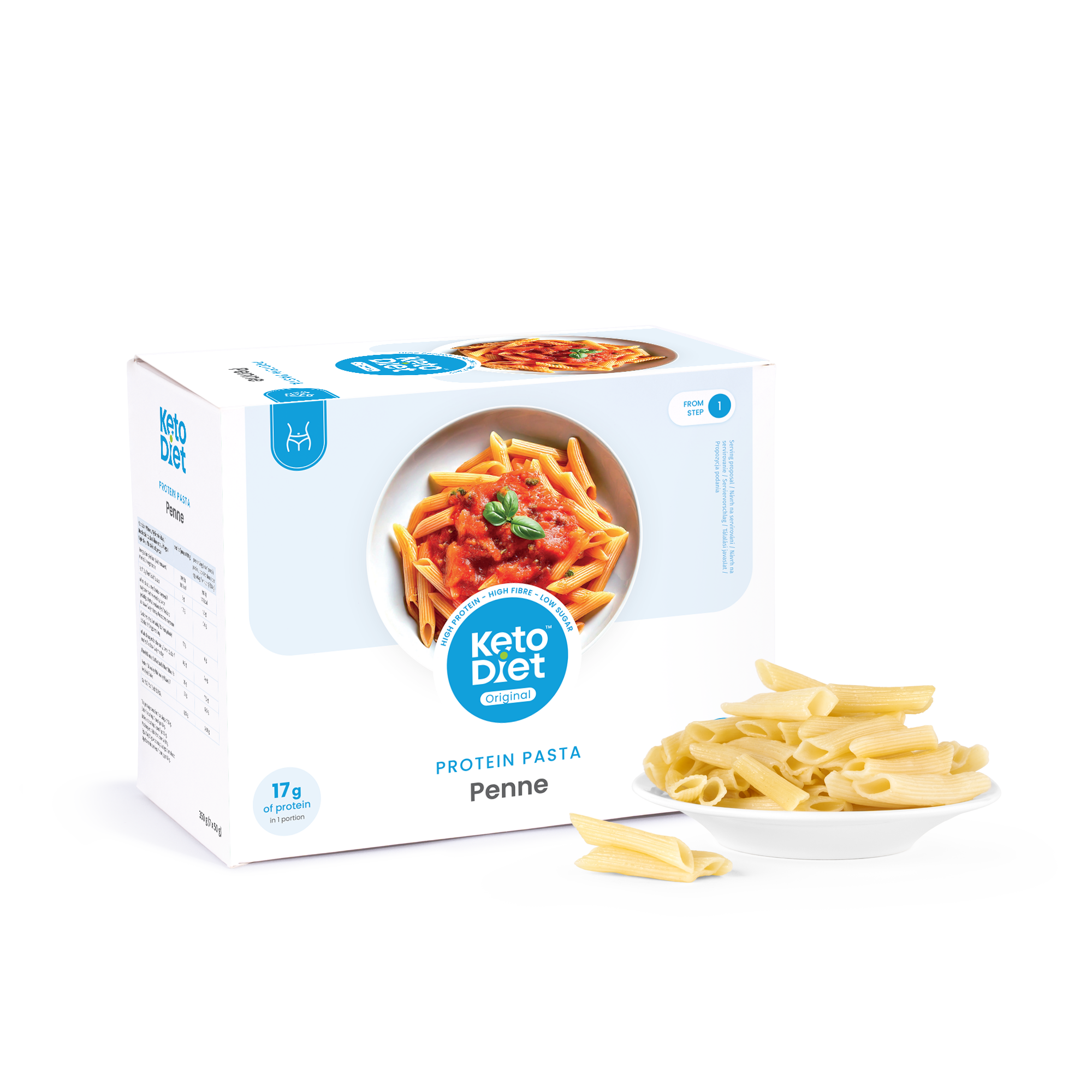 Proteinové těstoviny - penne (7 porcí)