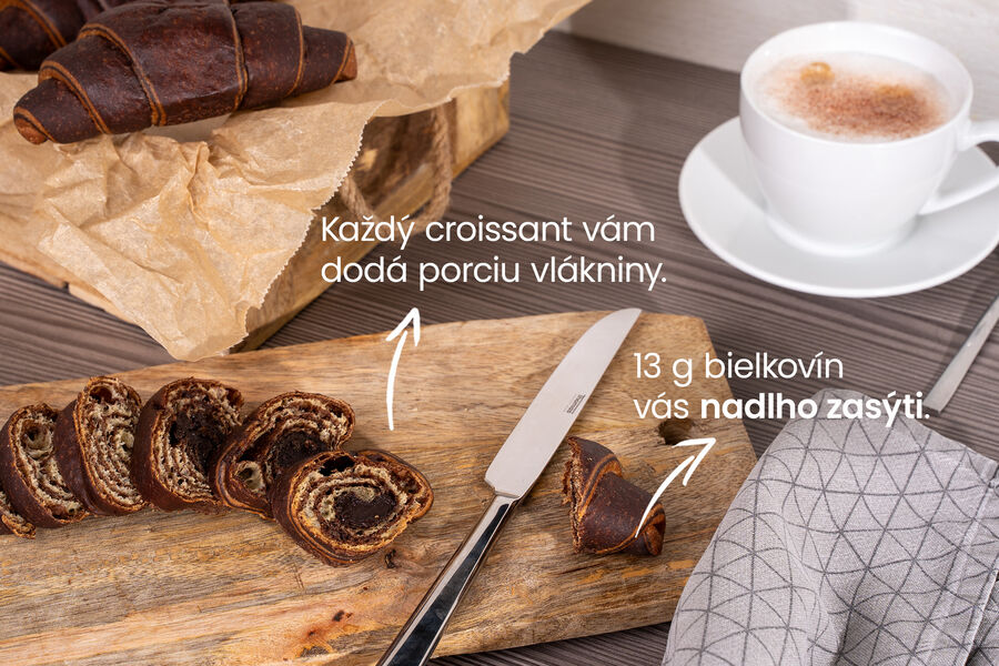 Proteínový croissant – double choco