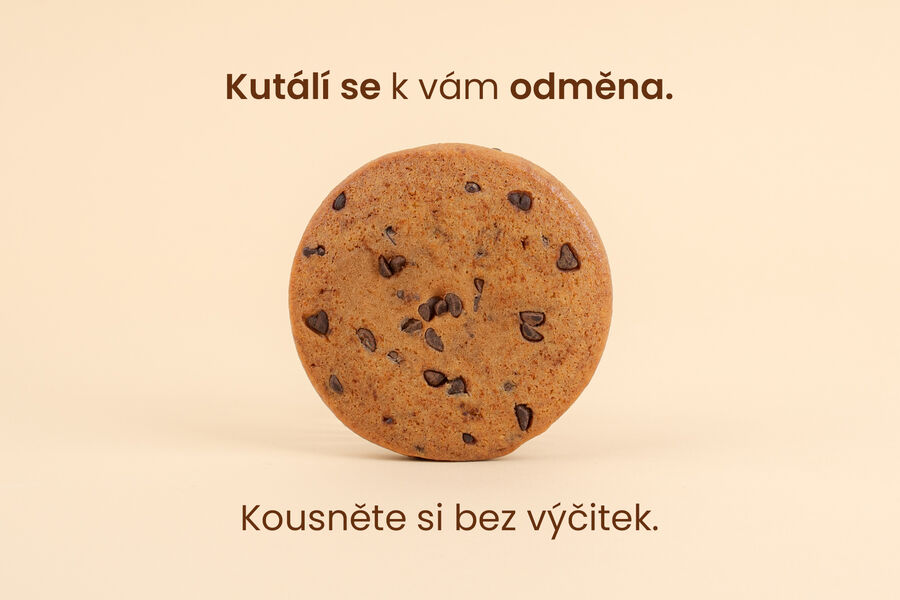 Proteinové sušenky – cookies s kousky čokolády
