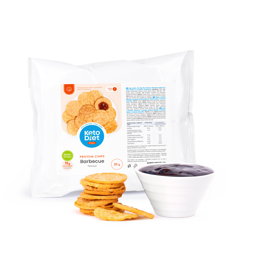 Proteinové chipsy – příchuť barbecue (25 g)