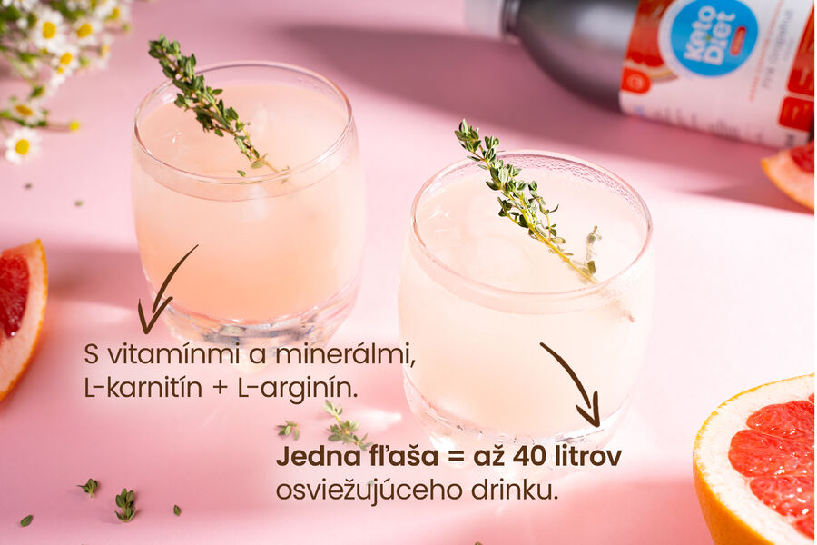 Nápojový koncentrát – príchuť pink grep