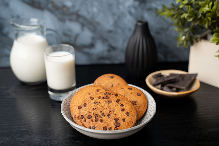Proteínové sušienky – cookies s kúskami čokolády