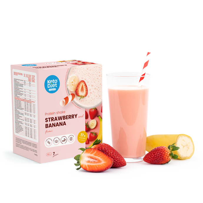 Proteínový nápoj – príchuť jahoda & banán