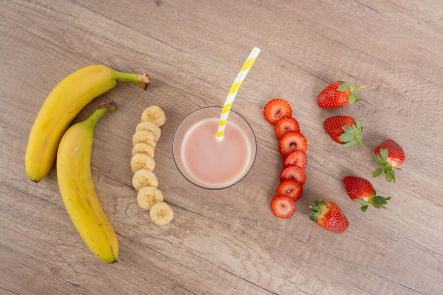 Proteínový nápoj – príchuť jahoda & banán