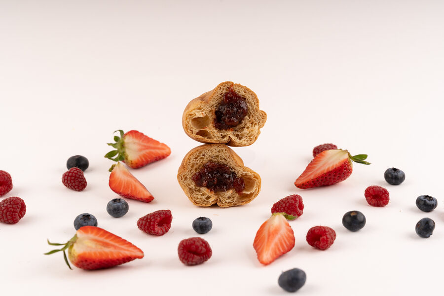 Proteínový croissant – náplň lesné plody