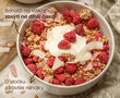 Proteínová granola – s lyofilizovanými malinami a plátkami kokosu