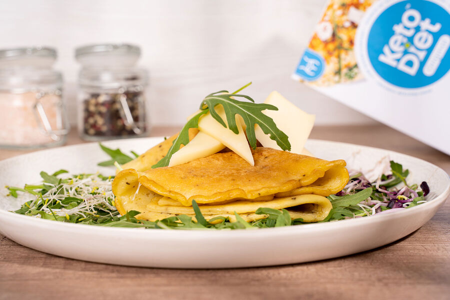 Proteínová omeleta – príchuť syr 