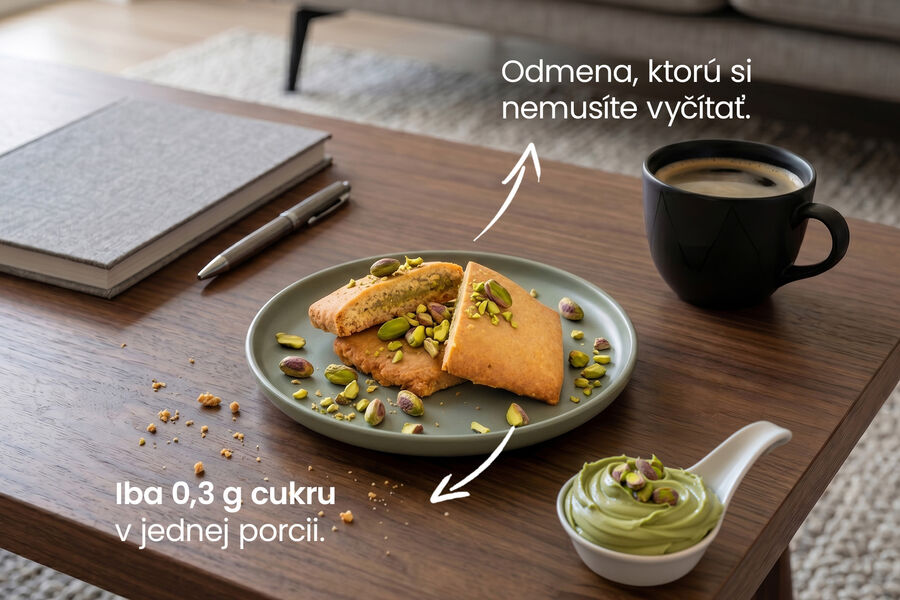 Proteínové cookies s pistáciovým krémom (7 porcií)