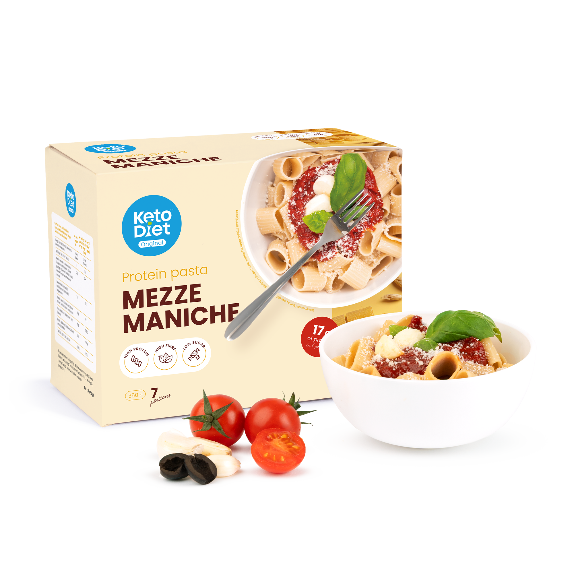 Proteinové těstoviny - Mezze Maniche (7 porcí)