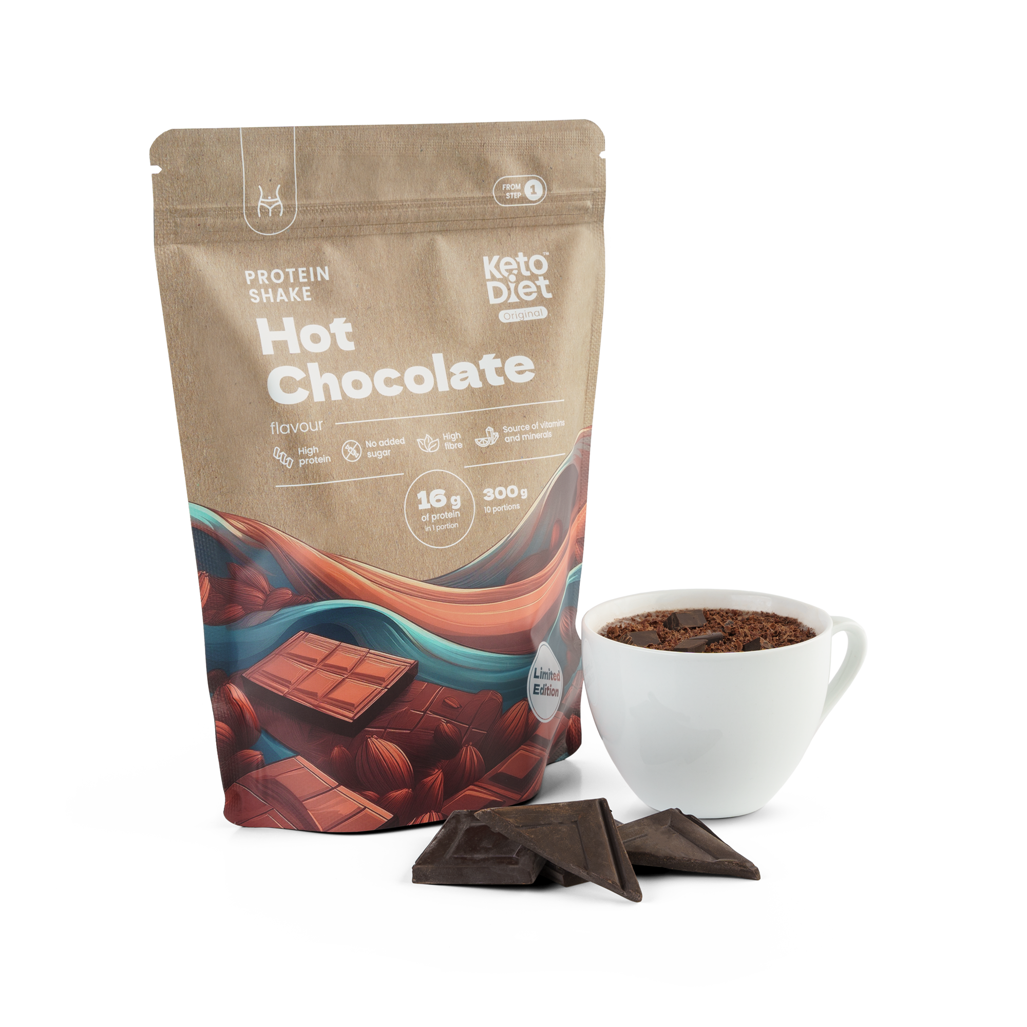 Proteinový nápoj – příchuť horká čokoláda (10 porcí)