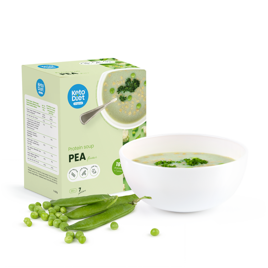 Proteinová polévka – hrášková