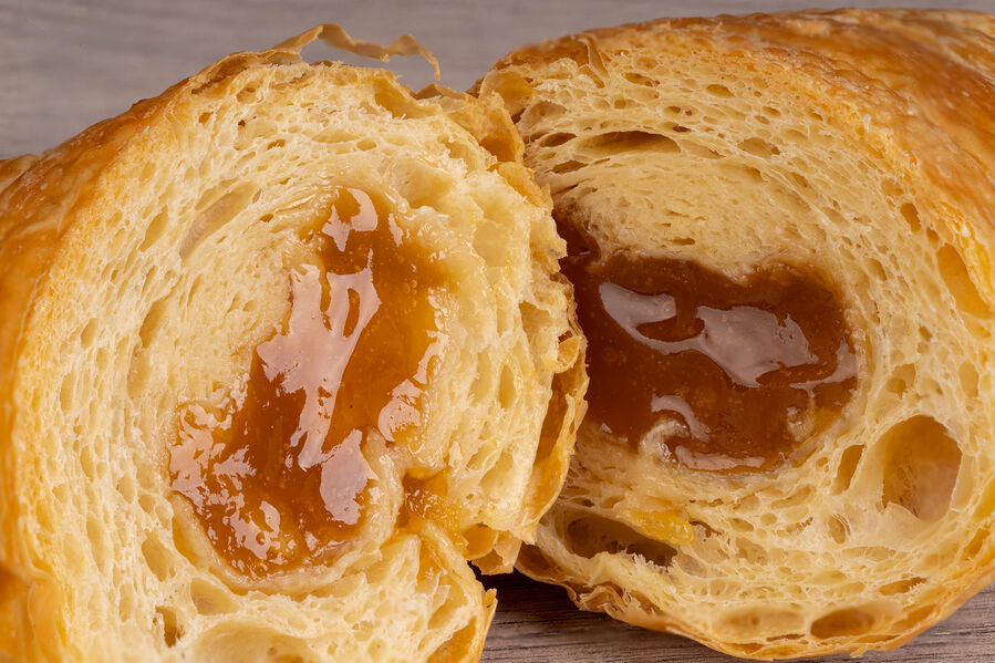 Proteínový croissant – náplň marhuľa