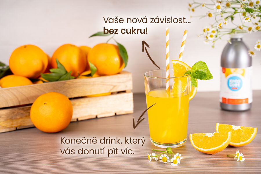 Nápojový koncentrát – příchuť pomeranč 