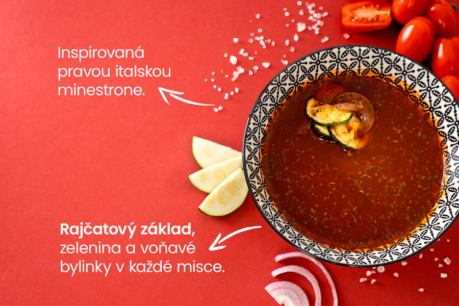 Proteinová polévka – minestrone