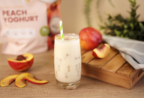 Proteínový nápoj KetoDiet – príchuť broskyňa a jogurt (7 porcií)
