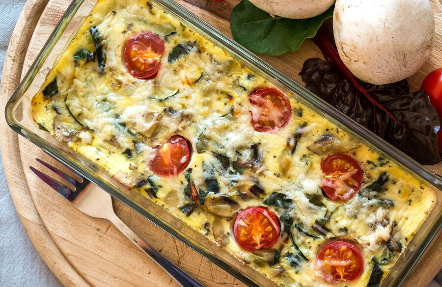 Recept na zapečenú proteínovú omeletu