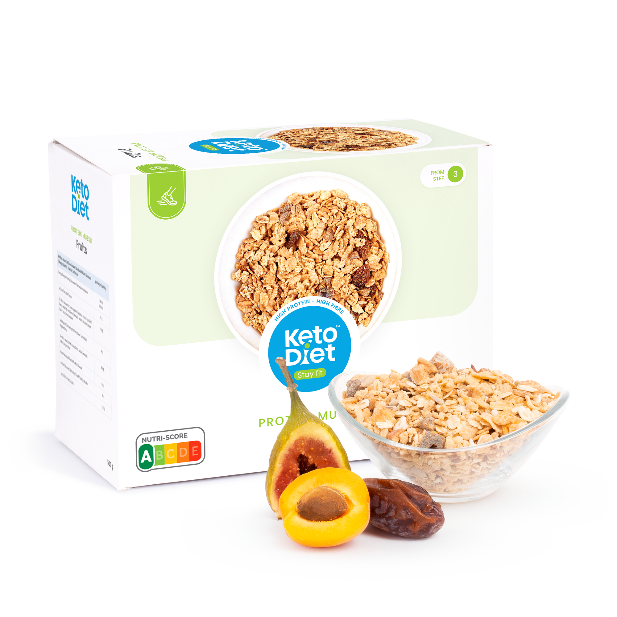 Proteinové müsli – s ovocem (500 g)