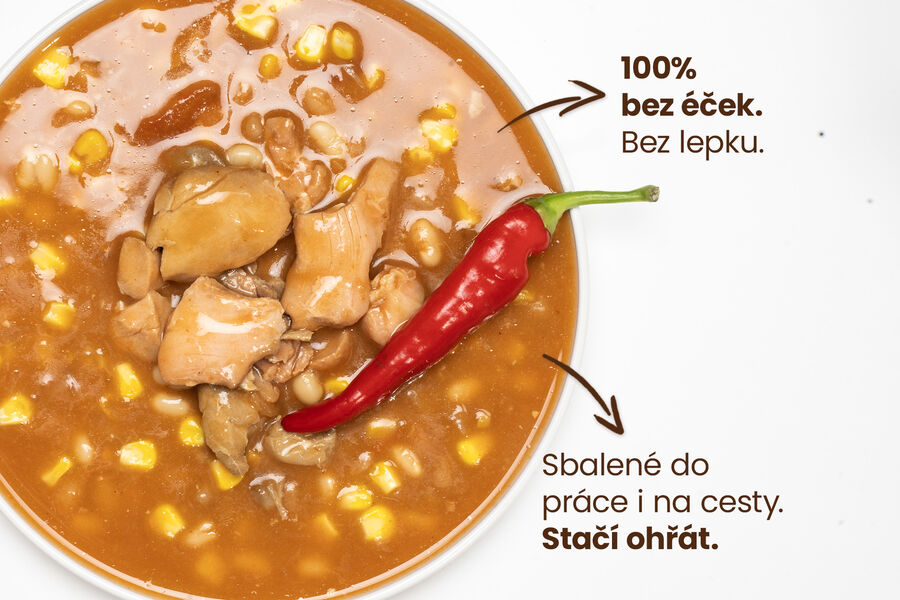 Hotové jídlo – kuře po mexicku 