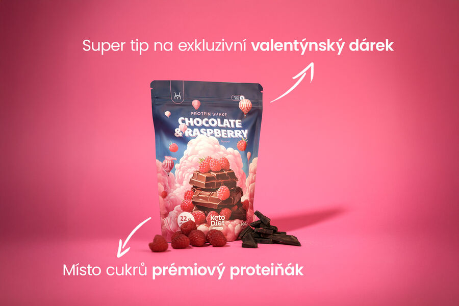 Proteinový nápoj – příchuť čokoláda a malina