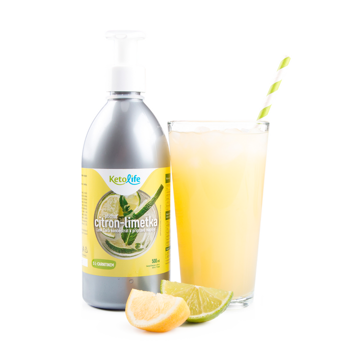 Nápojový koncentrát – príchuť citrón-limetka (500 ml)