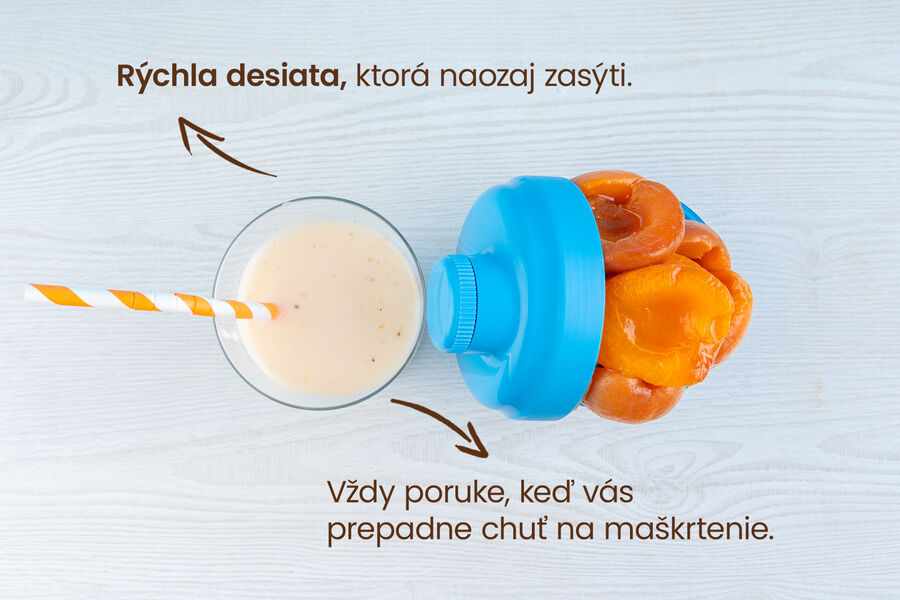 Proteínový nápoj – príchuť marhuľa