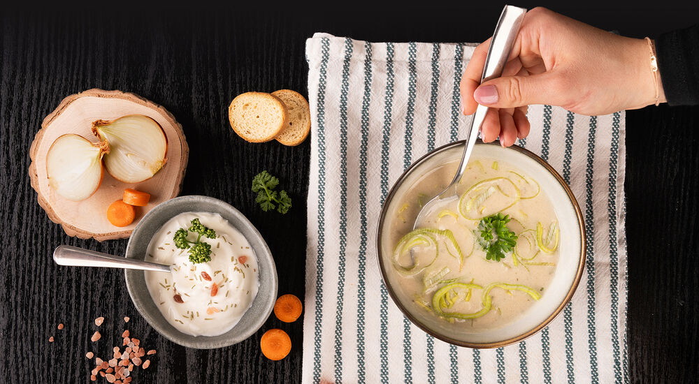 Proteinová polévka KetoDiet – česneková krémová (7 porcí)