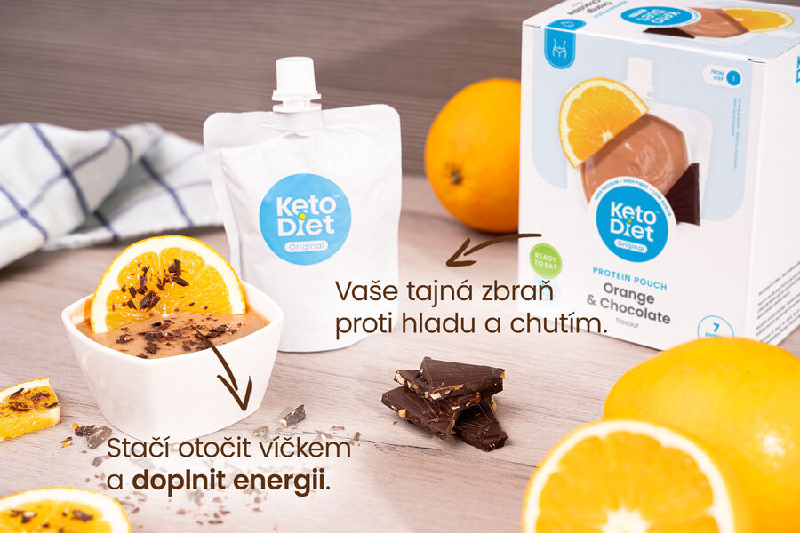 Proteinová kapsička – příchuť pomeranč a čokoláda
