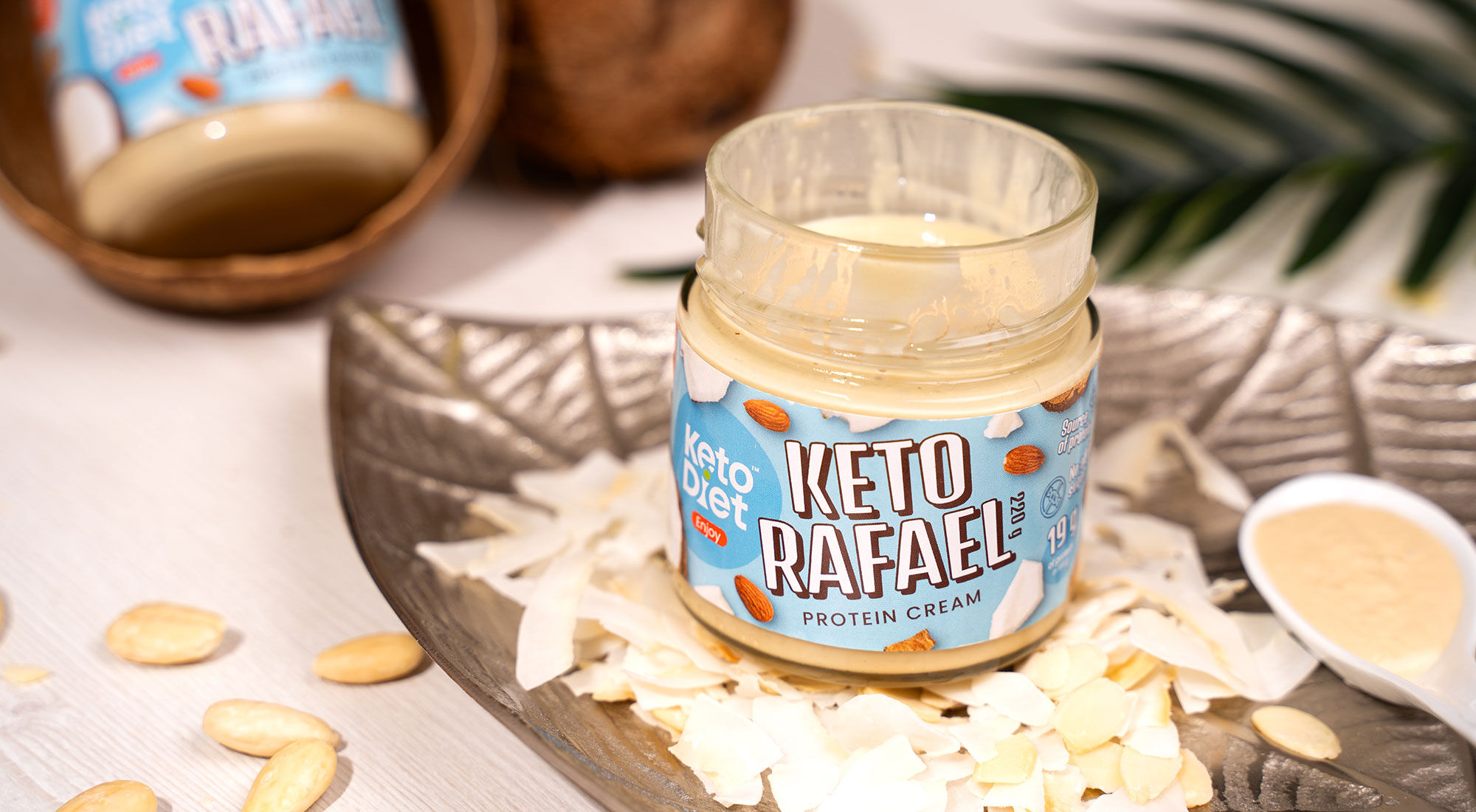 Proteinový krém Keto Rafael - s mandlemi a kokosem