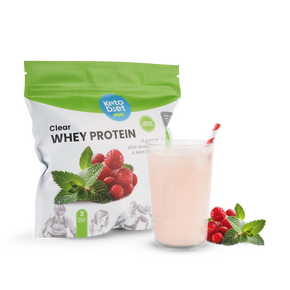 Clear Whey Protein: čirý proteinový nápoj – příchuť lesní jahoda a máta