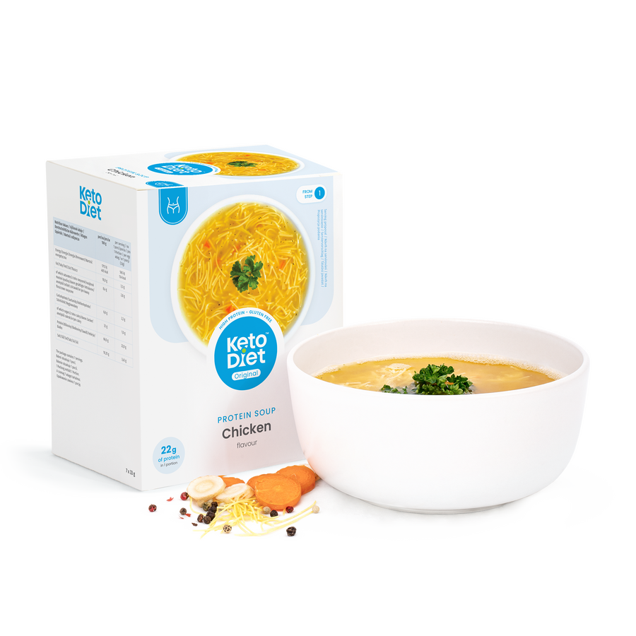 Proteínová polievka – kuracia s rezancami (7 porcií)