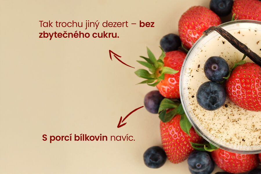 Proteinový pudink – příchuť vanilka