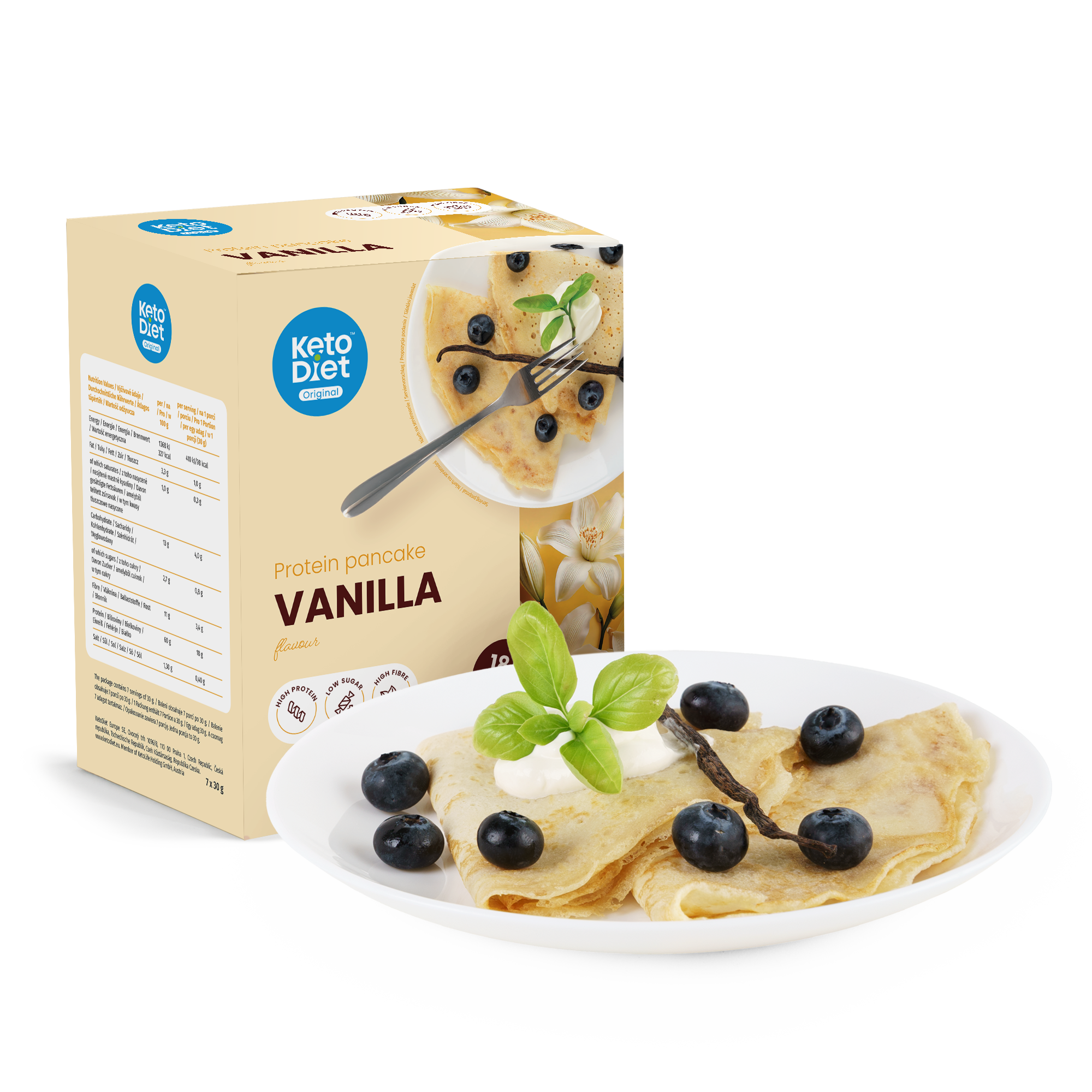 Proteinová palačinka - příchuť vanilka (7 porcí)