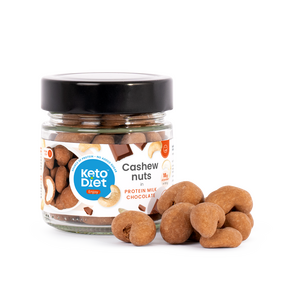 Kešu ořechy v proteinové mléčné čokoládě (130 g)