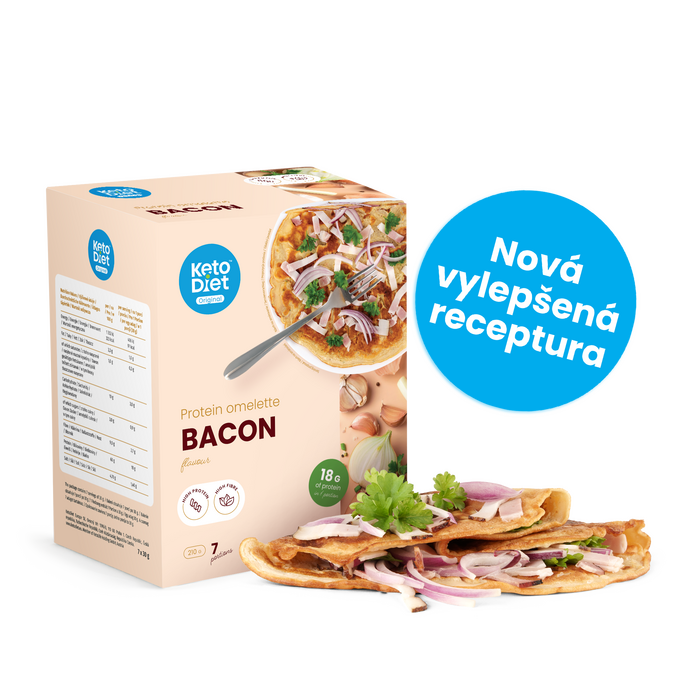 Proteínová omeleta – príchuť slanina