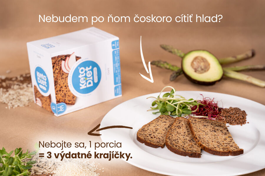 Proteínový chlieb – tmavý