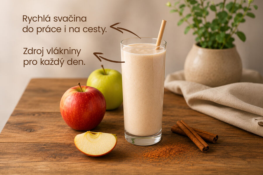 Proteinový nápoj – příchuť jablko & skořice